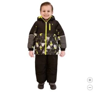 Spyder Kids' 2-piece Snowsuit Size 2T Black (Volt Mountain)